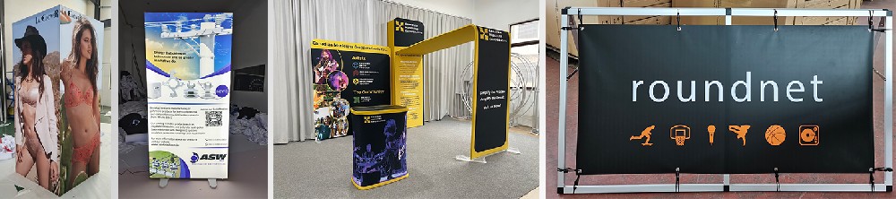 SEG Fabric + Lighting Box + Exhibition Podium + A Frame for Promotion